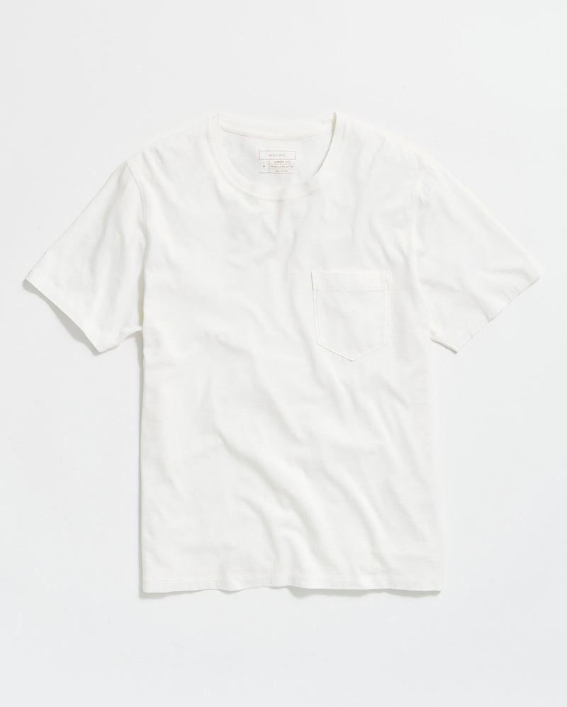 Washed Tee in White