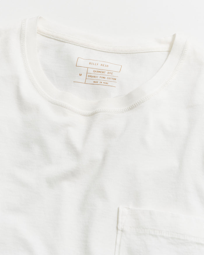 Washed Tee in White