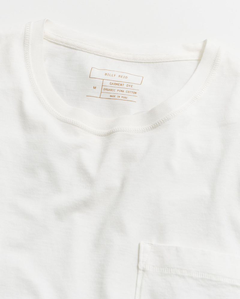 Washed Tee in White