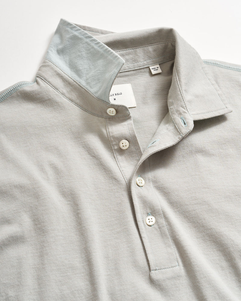 Stripe Pensacola Polo Light Blue