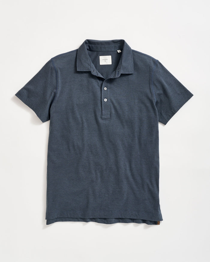 Stripe Pensacola Polo in Navy