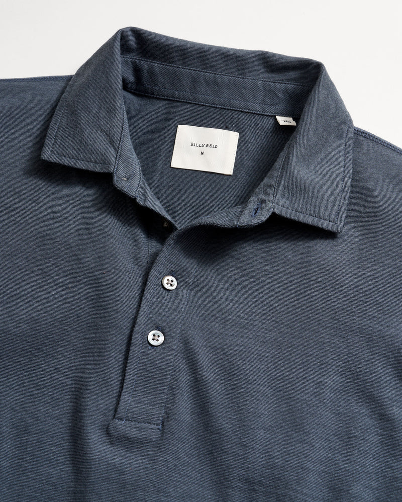 Stripe Pensacola Polo in Navy