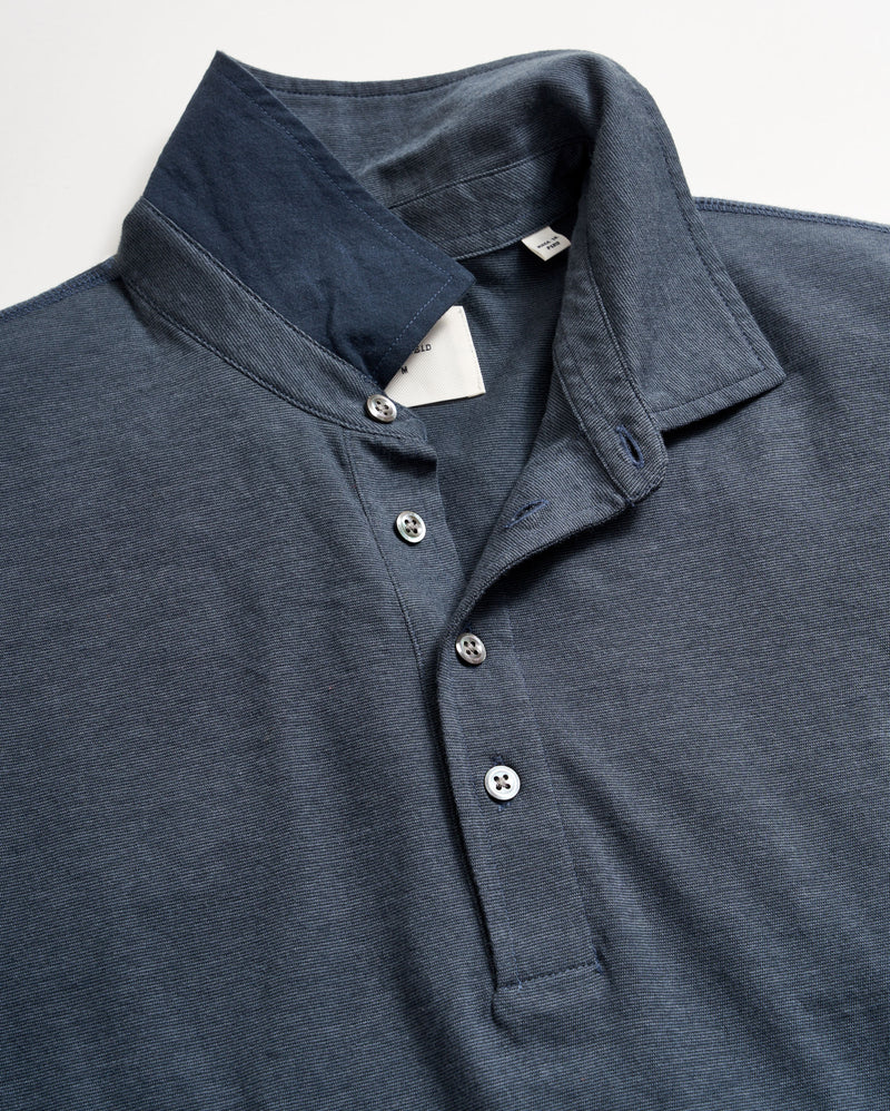 Stripe Pensacola Polo in Navy