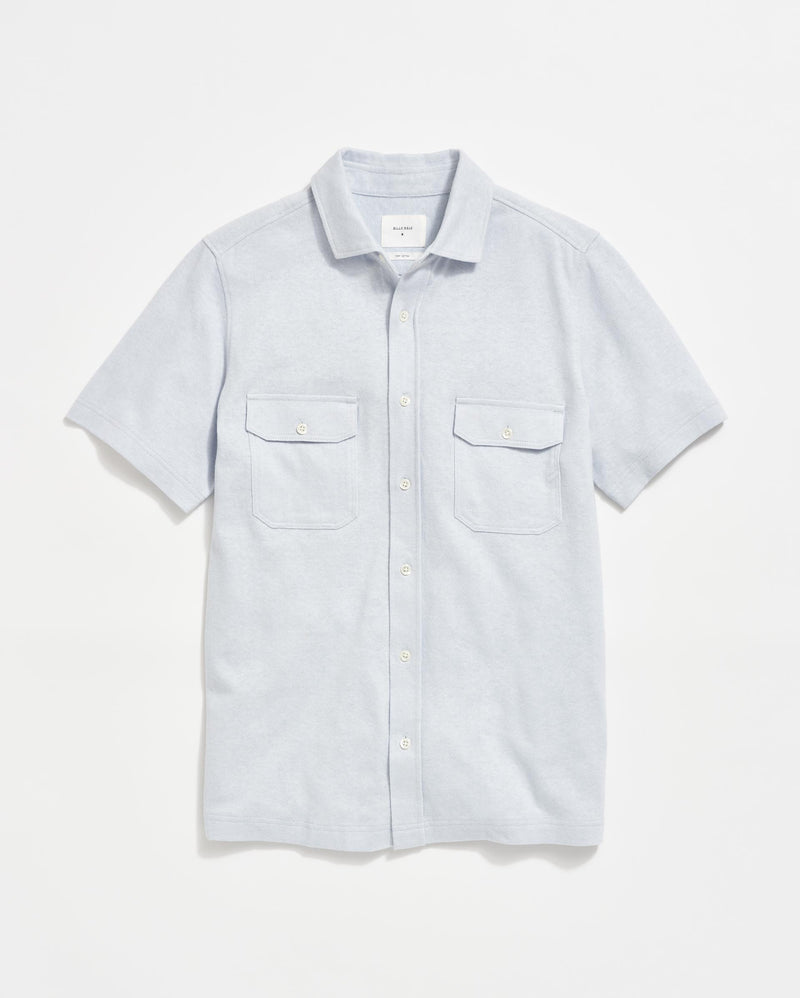 Short Sleeve Hemp Cotton Knit Shirt