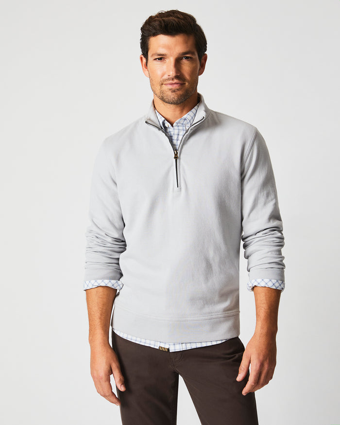 Cullman Half Zip in Silver