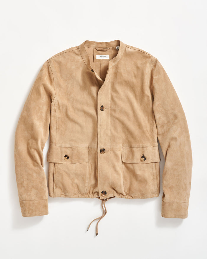 Suede Shell Jacket in Cashew