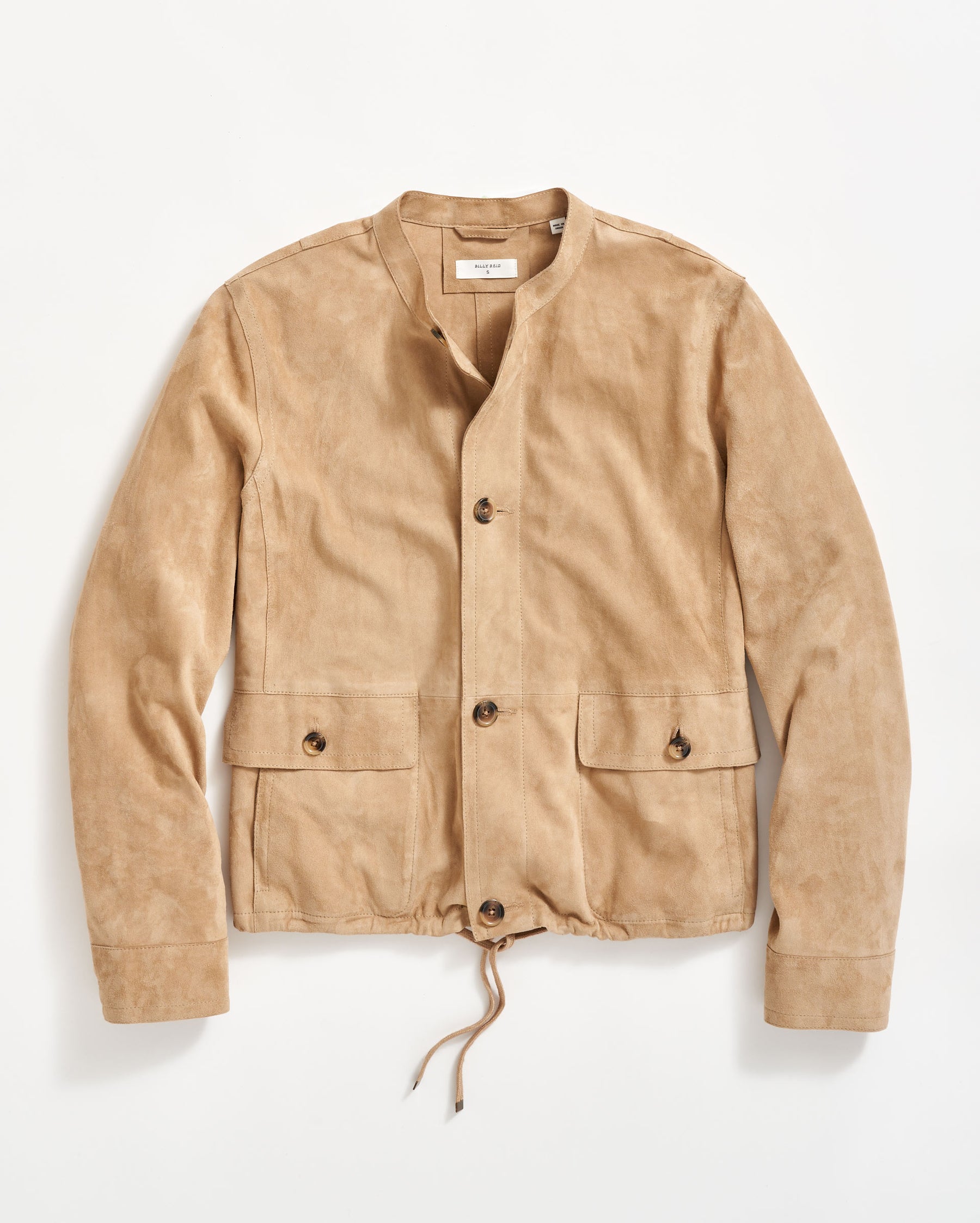 SUEDE SHELL JACKET IN CASHEW Billy Reid