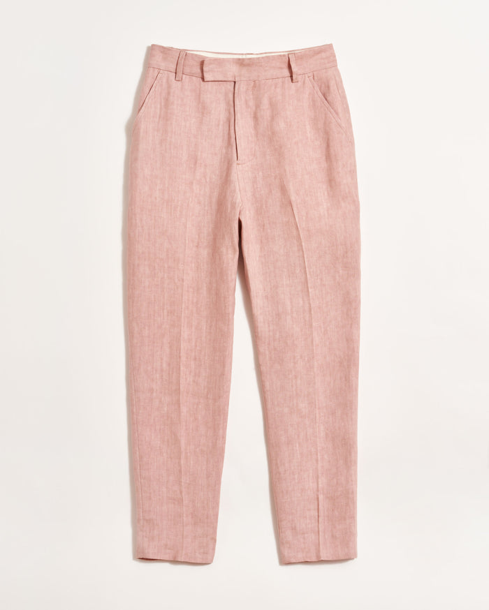 Cigarette Trouser in Pink/Salt