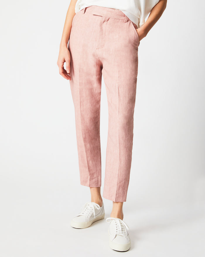 Cigarette Trouser in Pink/Salt