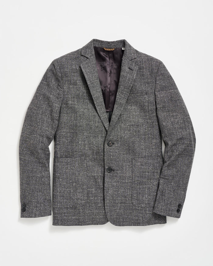 Slub Archie Jacket in Charcoal