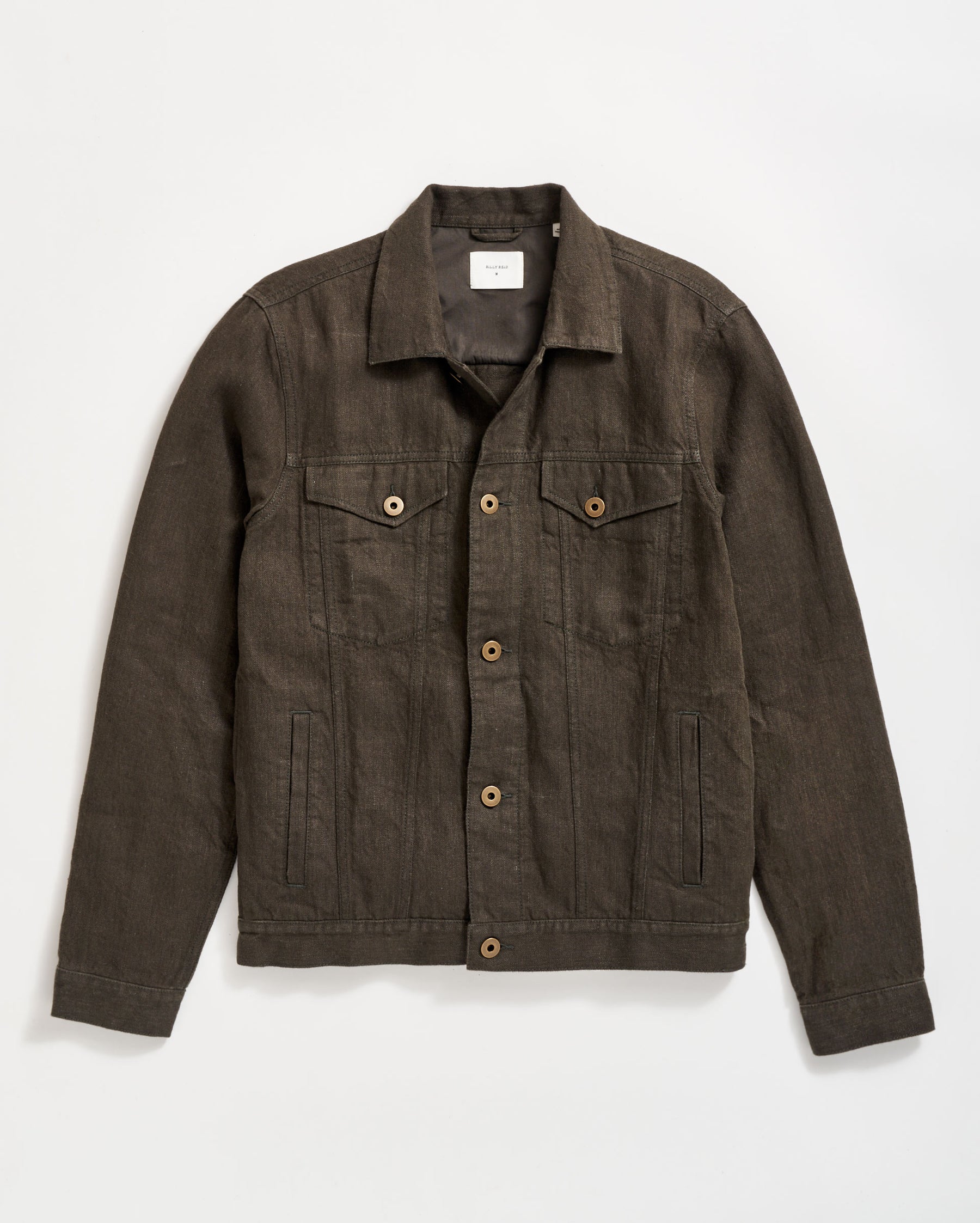 TUPELO TRUCKER JACKET IN DARK MOSS Billy Reid