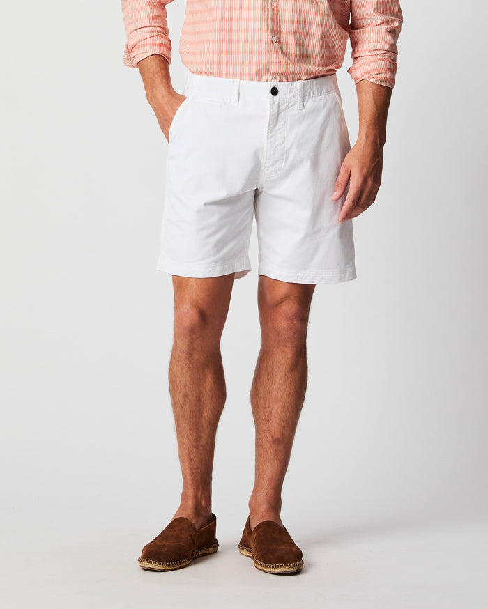 Chino Short in White