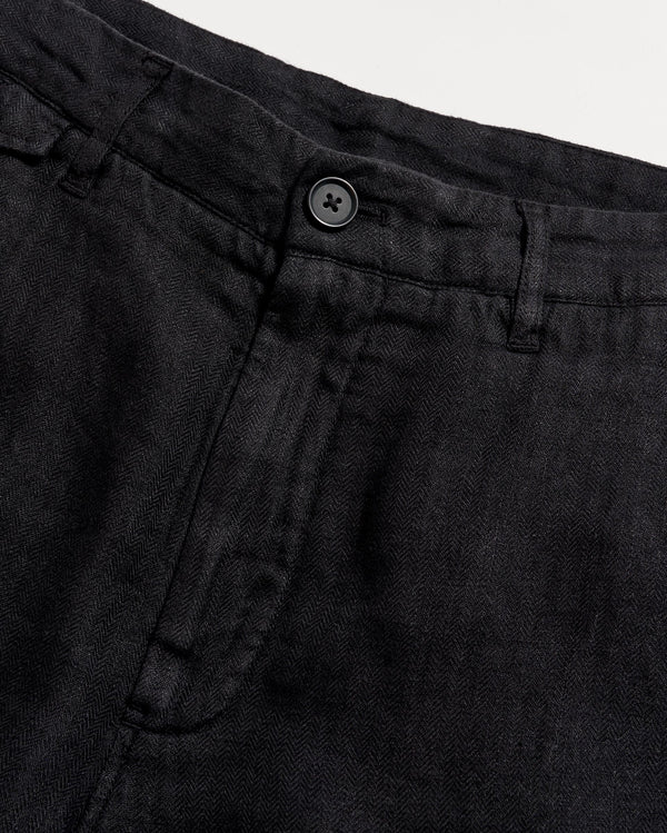 Linen Moore Short in Black