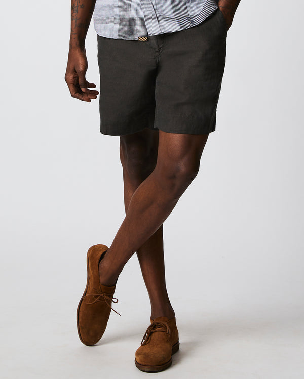 Linen Moore Short in Black