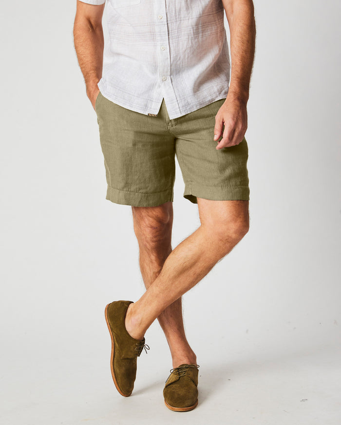 Linen Moore Short in Olive