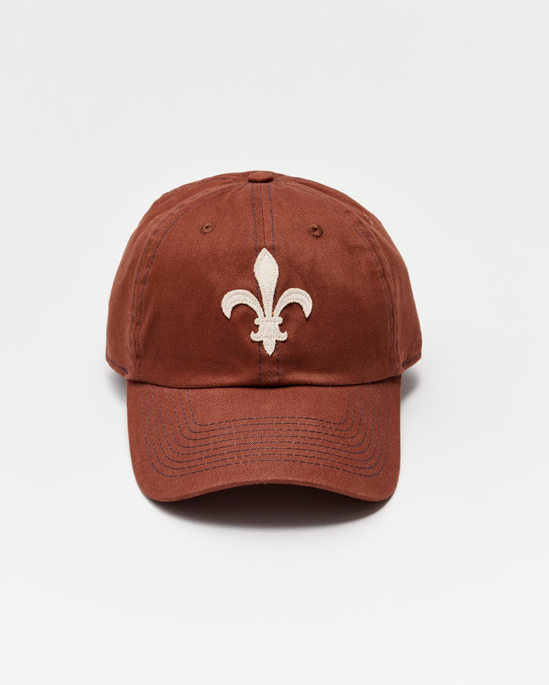 Fleur De Lis Cap in Billy's Brown