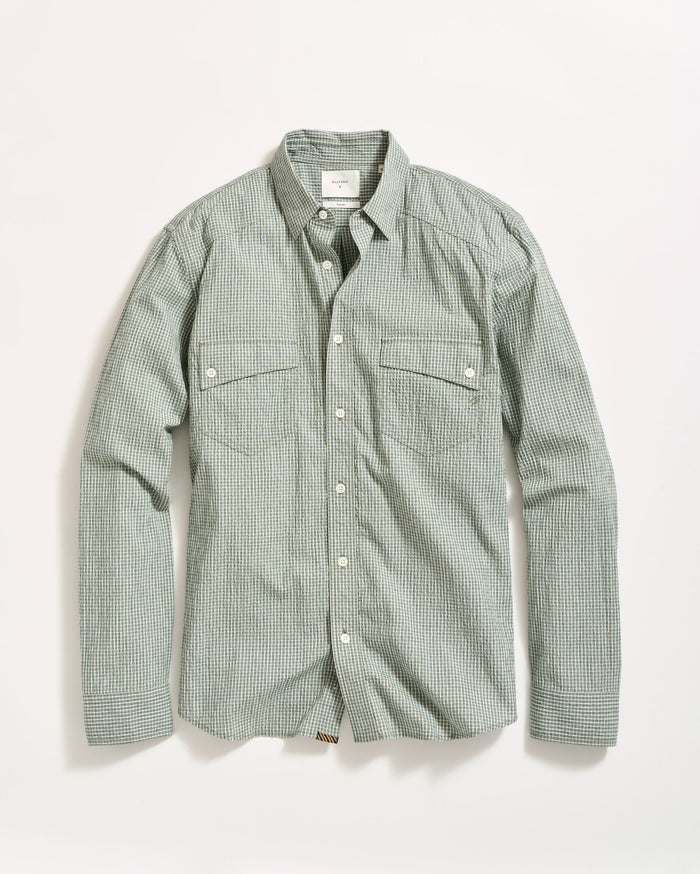 Micro Check Seersucker Shirt