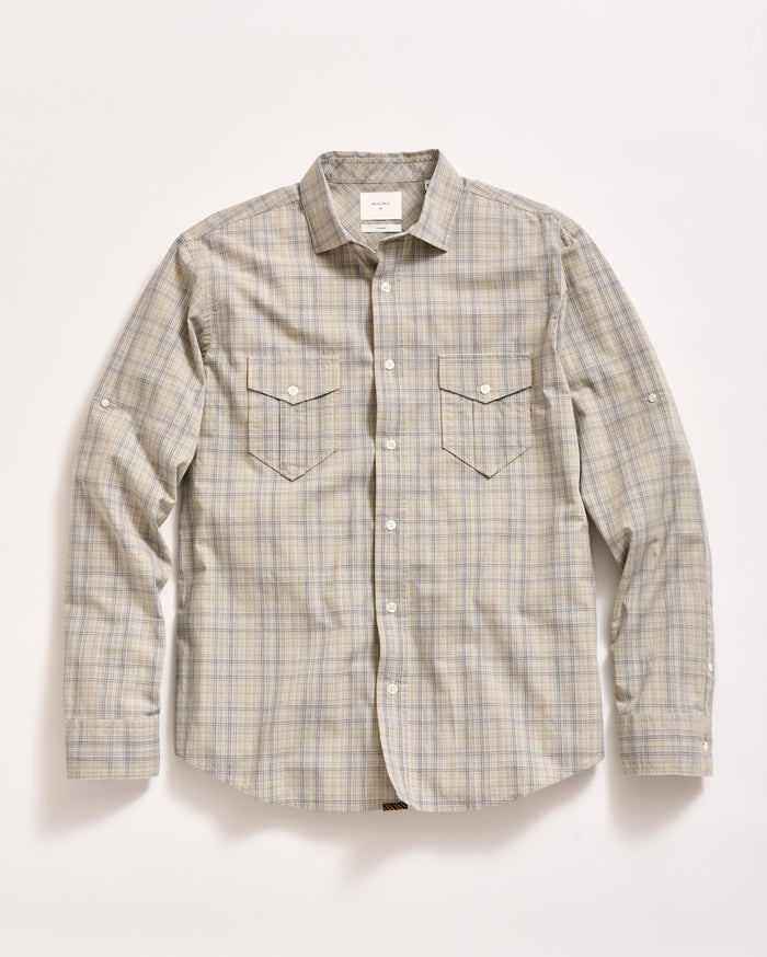 Melange Plaid Scout Shirt