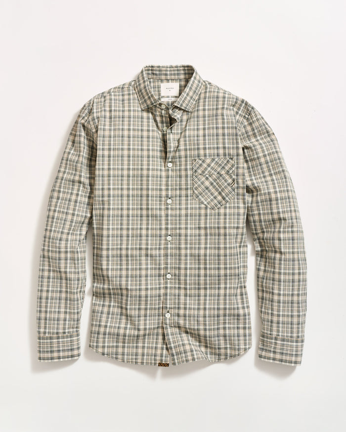 Micro-Madras Plaid John T Shirt