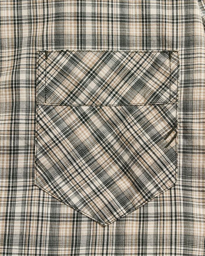 Micro-Madras Plaid John T Shirt