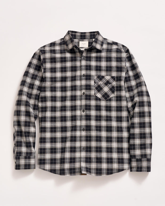 Billy's Plaid John T Shirt in Black