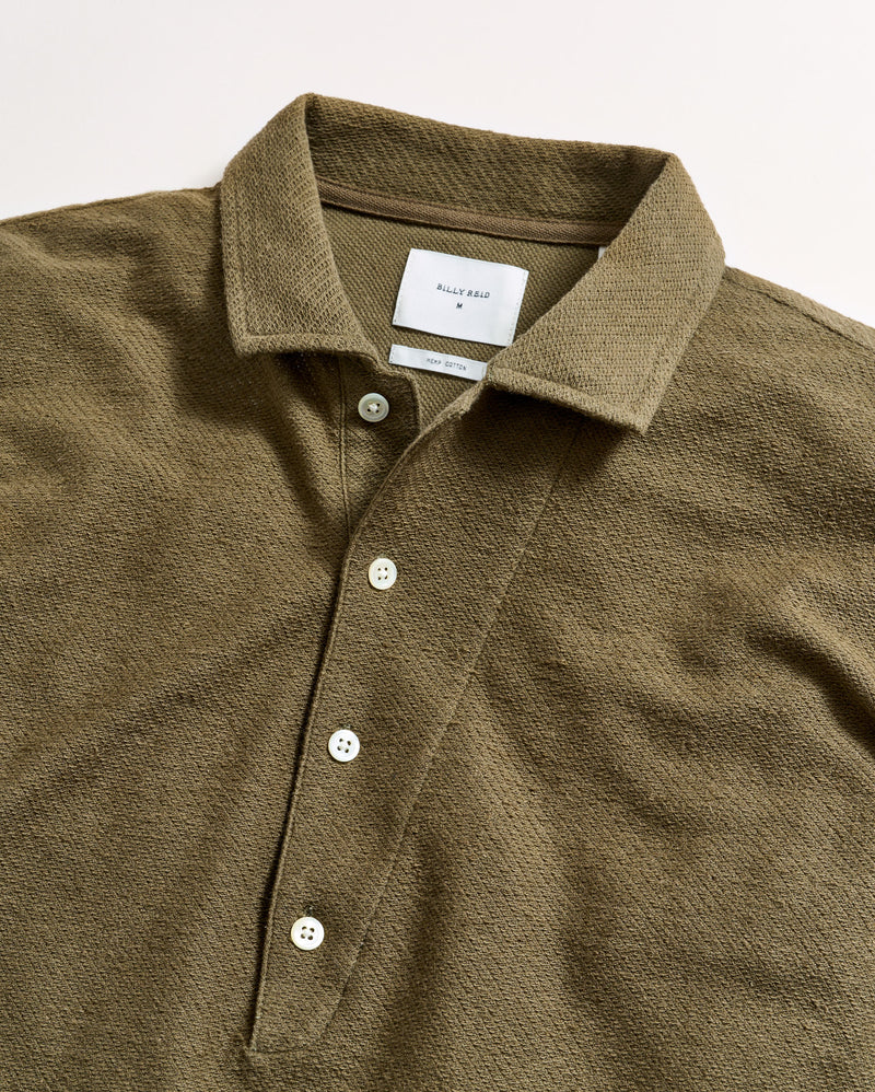 Hemp Cotton Twill Polo