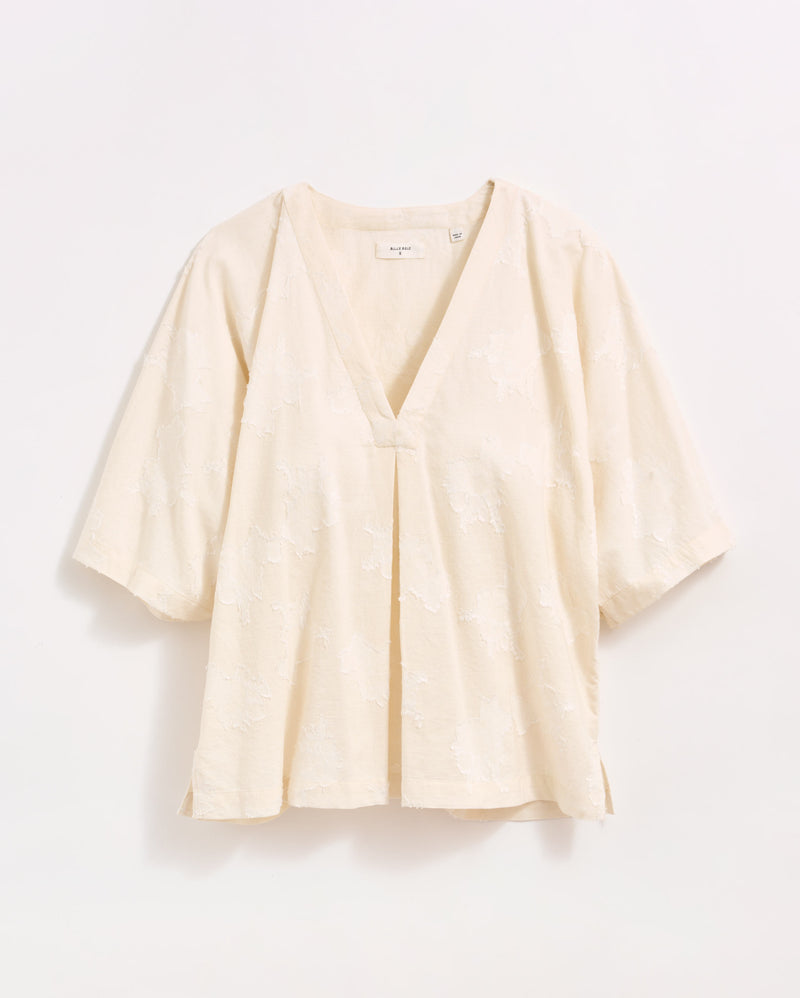 V-PLEAT BLOUSE