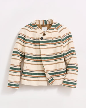 DESERT STRIPE CROPPED JACKET