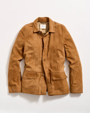 Perforated Suede Driving Jacket