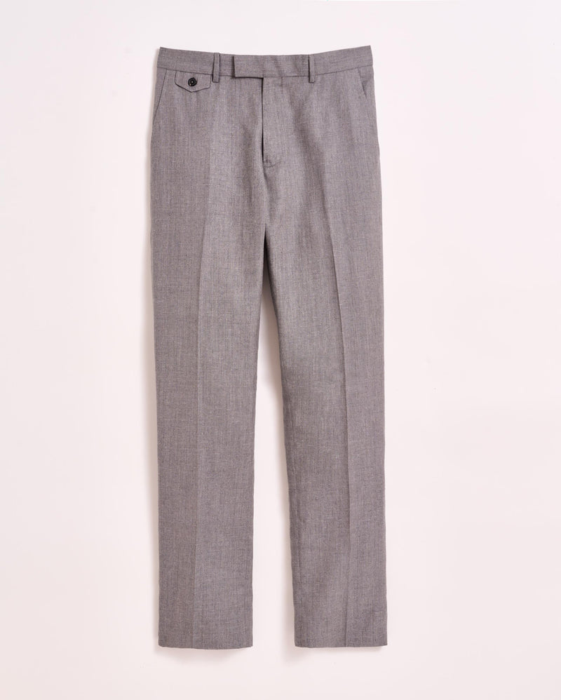 TEXTURED FLAT FRONT TROUSER