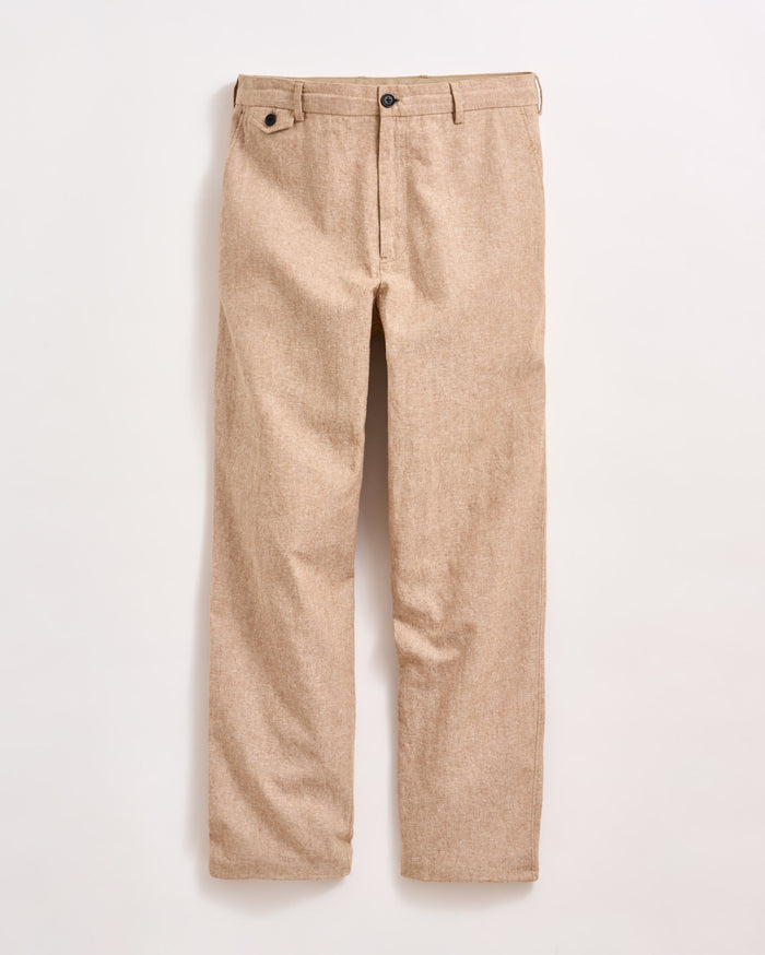 Chambray Flat Front Pant