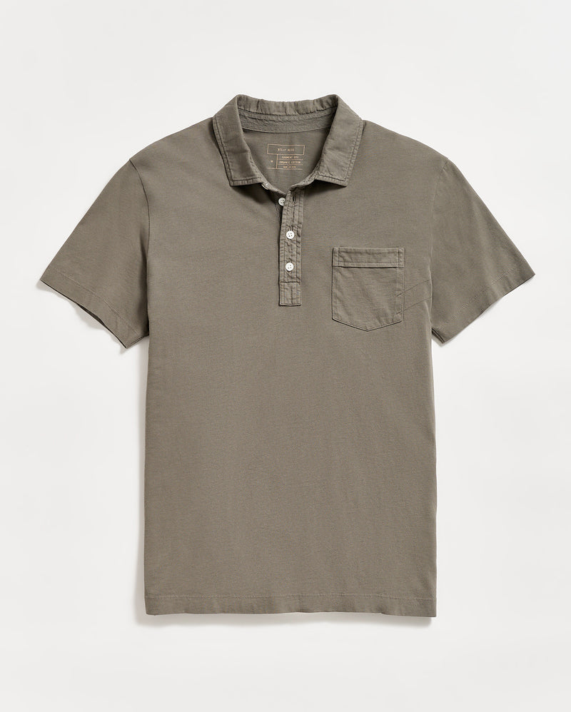 Pensacola Polo in Washed Grey